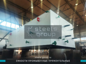 фото прямоугольных емкостей промывочных из низколегированной стали в Котласе